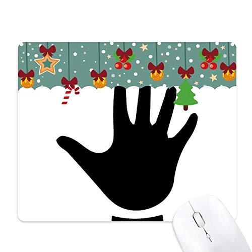 Tapis de souris en caoutchouc avec motif silhouette 5 gestes pour bureau