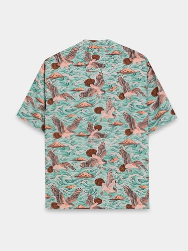 Image of StitchX Men's Abstract Printed Resort Shirt S-2XL