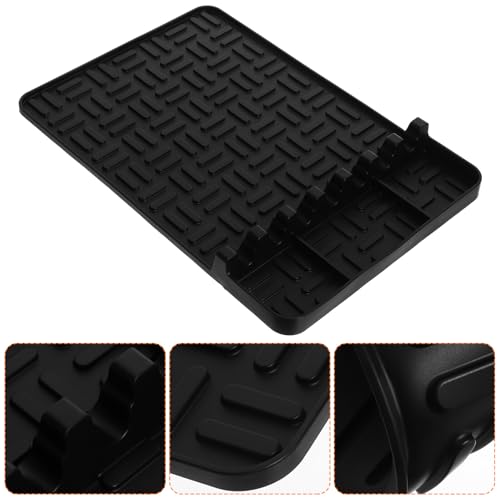 Tapis silicone BBQ Hohopeti mat de rangement latéral anti-huile pour grill extérieur