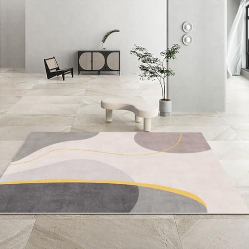 Frisence 北欧風 洗える カーペット 140×200cm 厚手 シャギーラグ 防音 防寒対応 マイクロファイバー素材 滑り止め付き ふわふわ やわらかい ホットカーペット対応 ペット・リビング・寝室・子供部屋・ダイニング用 FRISY04-D29