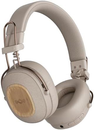 House of Marley Positive Vibration Riddim Cuffie On-Ear Wireless - 50 Ore Autonomia, Materiali Sostenibili, Bluetooth Pi