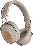 House of Marley Positive Vibration Riddim On-Ear Headphones, 50-Hour Playtime, Quick Charge, Crystal Clear Calls, Sustainable Bamboo (Cream)