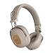 Produktbild House of Marley Positive Vibration Riddim kabellose On-Ear Kopfhörer - Bluetooth 5.3, 50 Std. Spielzeit, Faltbare Kopfhörer mit Mikrofon, USB-C Schnellladen, nachhaltige Materialien, Crème