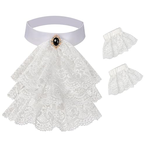 Cravate en dentelle brodée pour homme élégante motif floral pour mariage