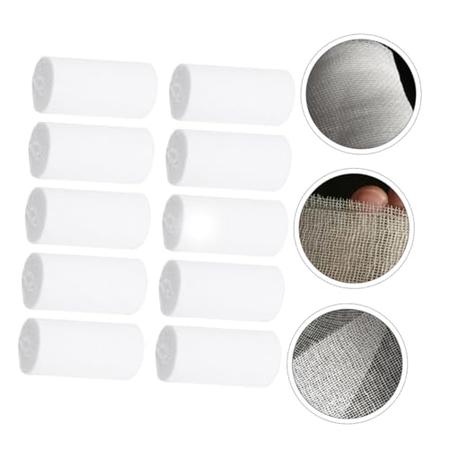 10 piezas de rollos de gasa para cuidado de heridas y postoperatorio, color blanco miniatura 7