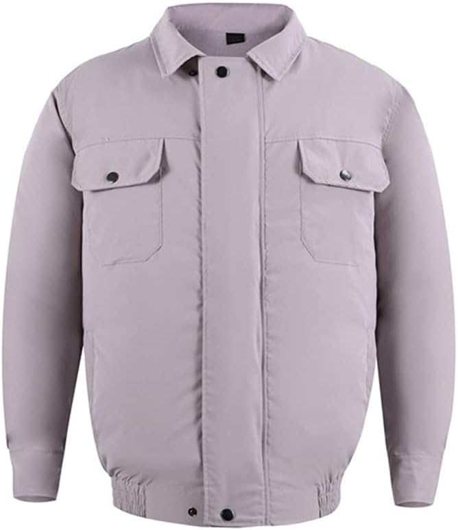 ZSQAW Summer Outdoor Cooling Fan Jacket Men's Air-Conditioning Suit Sun Protection Clothing Wear-Resistant Construction Work Clothes (Color : A, Size : S Mcode) : Clothing, Shoes & Jewelry