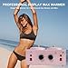 Double Pots Wax Warmer Professional Melted Wax Beads for Hair Removal,Fast Electric Wax Heater with Adjustable Temperature Set for Women (Pink-Double Pots)