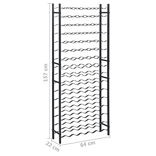 Soporte para 96 botellas SKM de hierro negro miniatura 4