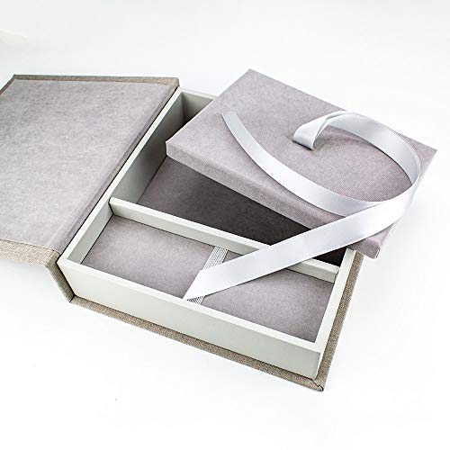 Flashscot Custom Usb Gift Box For Photographers And Presentation Of Photos - Light Gray Impression - 5"X7" #TOP3