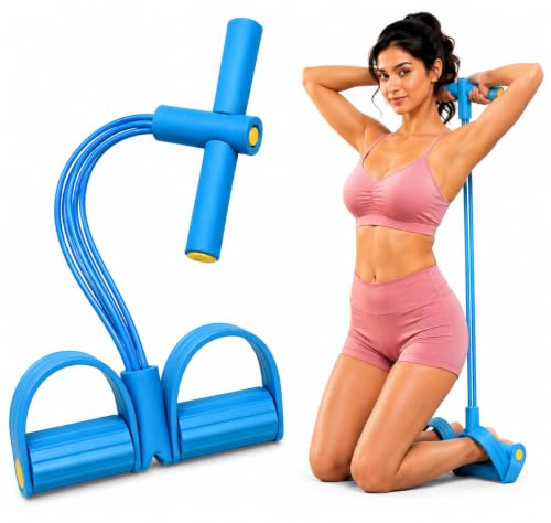 Image of Pull Reducer Bands 4 Tubes Body Pedal Exerciser Yoga Crossfit Exercise, Arm Exercise, Body Building Training Men and Women