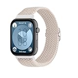 Cinturino di ricambio intrecciato compatibile con Huawei Watch Fit 3/Watch Fit 4/Fit4 Pro, cinturino elastico in nylon, accessorio in tessuto morbido per orologio da polso per uomo e donna