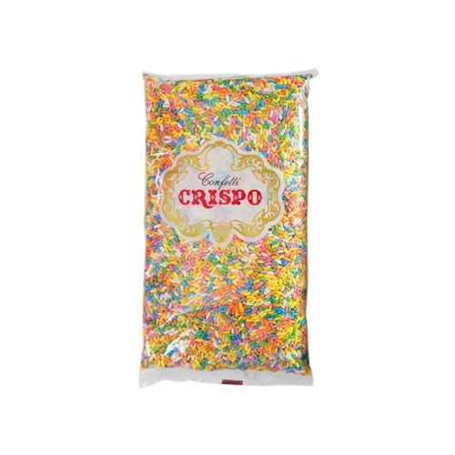 PARTYLANDIA Riz Mariés, Blanc et Coloré, Mariage, Mariage, Sortie Église (Coloré 2Kg)