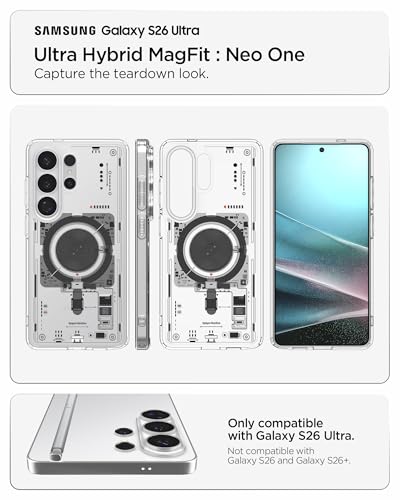 Image of Spigen for Galaxy S26 Ultra Case, Ultra Hybrid MagFit [Anti-Yellowing] [Compatible with MagSafe] [Fast Wireless Charging] - Neo One