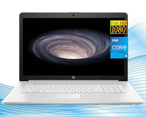 Image of HP Laptop Computer, 17.3'' FHD Display Laptops, Intel Core i5-1135G7, 16GB RAM|256GB SSD, HDMI, Windows 11, Webcam, Wi-Fi, Fast Charge, RK Cable, for School College Student & Business (Renewed)