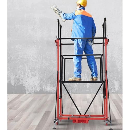 Andamio eléctrico multifuncional para escalada de carga con control remoto y ruedas para construcción en interiores y exteriores