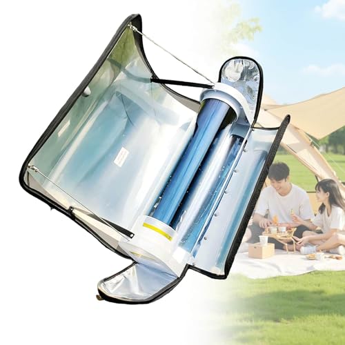 Cuisinière Solaire Portable Avec Barbecue Intégré, Four Pliable Capacité 4,5 L Sans Fumée