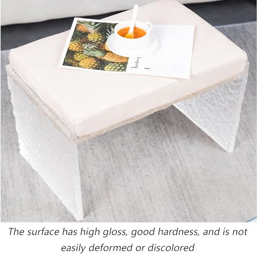Tabouret en acrylique transparent multifonction pour chambre et douche