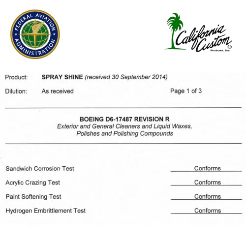 California Custom Spray Shine cera líquida con carnauba 16 oz miniatura 3
