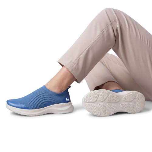 Image of Neeman's Curve Knit Slip On Shoes for Men | Casual Slip On Shoes | Lightweight Walking Shoes | Breathable Knit Upper | Comfortable Cushioned Shoes | Stretch Fit | EVA Sole with Grip