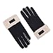 Produktbild FUFU Fäustlinge Laufhandschuhe Touchscreenhandschuhe Winddichte rutschfeste Handschuhe Unisex Winter warm (Color : Black)