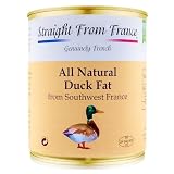Straight from France Genuinely French, All Natural Duck Fat for Cooking from Southwest France, Keto and Paleo Diet Friendly, Can 695g 24.5oz