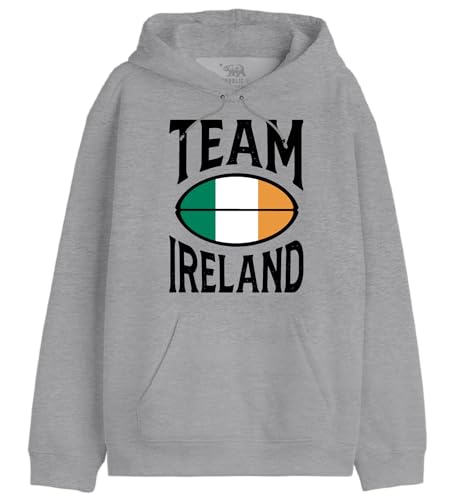 Photo de Republic Of California « Team Ireland » UXREPCZSW038 Sweatshirt Homme, Gris Melange, Taille L