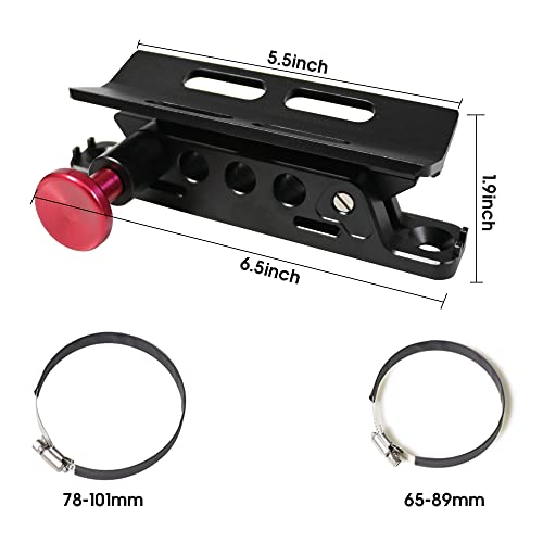 West-xingzhe Fire Extinguisher Mount Kit,Adjustable Roll Bar Fire Extinguisher Mount Holder for Jeep Wrangler TJ JK JKU JL UTV Polaris RZR Ranger Camper Van, Aluminum