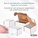 BCW 400-Count Trading Card Storage Box | Baseball Card Storage Box for Sports Cards | Cardboard Organizer for Football, Basketball & More - 1 Pack