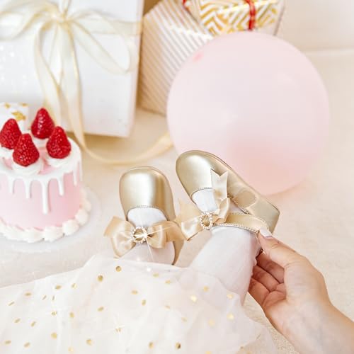 Image of PHIRAMIN Toddler Girl Mary Jane Dress Shoes-Little Girl School Uniform Shoes for Wedding Party