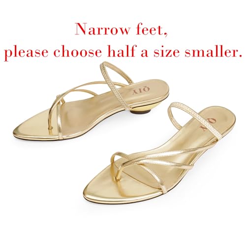 Flip Flops Thong Heels Women Heeled Sandals Low Chunky Heels Slip on Slide Sandals Kitten Heels for Women Party Dress Shoes2