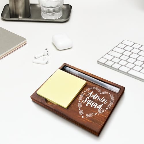 Support de notes adhésives en bois pour stopper le désordre de bureau