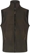 Walker and Hawkes - Mens Hampton Fleece Waistcoat with Leather Trim