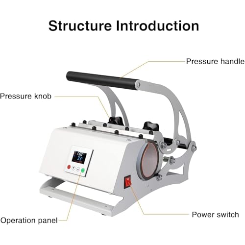 Máquina de prensa para tazas térmica portátil miniatura 6