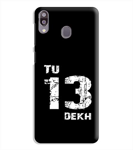 PRINT VISA Attitude Quote - Tu Tera Dekh Designer Printed Hard Back Case Cover for Samsung Galaxy M20 - Multicolor