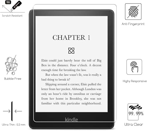 Image of VERTUS Premium Tempered Glass Screen Protector for Kindle Paperwhite 11th Gen 2021 || Kindle Colorsoft || Kobo Aura 2