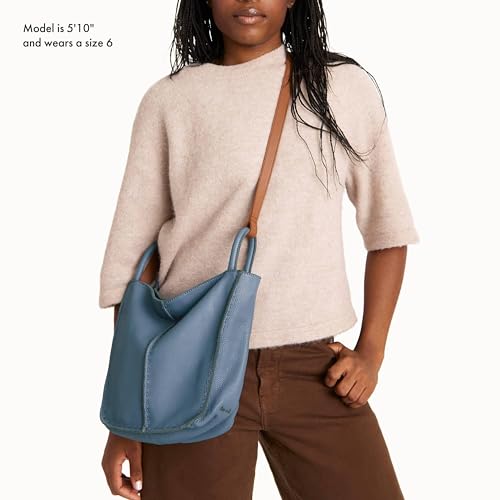 The Sak Los Feliz Crossbody in Leather, Adjustable Crossbody Strap, Maritime3