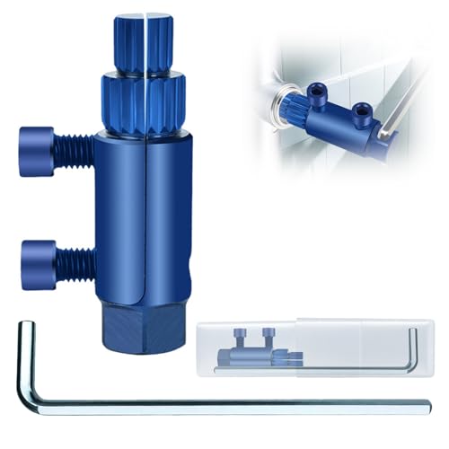 New Pipe Extractor Tool Pipe Nipple Extractor Set Pipe Remover Kit Broken Pipe Thread Remover Fits 1/2 inch to 1 inch Pipe Capacity Great Diy Gift for Men (Blue)