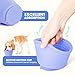 Focxoio Slow Feeder Dog Bowl,Non-Slip Lick and Freeze Bowl for Dogs,Long Lasting Silicone Licking Mat for All Dog Sizes,Anti-Chocking and Reduce Anxiety(Blue)