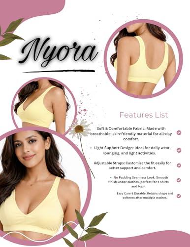 Image of Women Non-Padded Cotton Choli Bra | Wire-Free Sports Bra Style | Soft Breathable Fabric | Everyday Comfort Bra | Seamless Look | Light Support Innerwear
