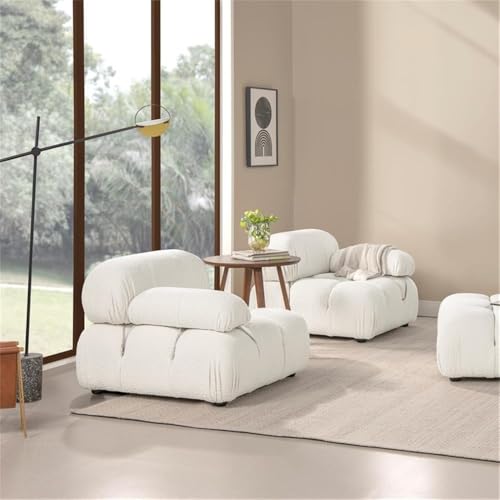 Sillón Modular Lounge Blanco Textil miniatura 2