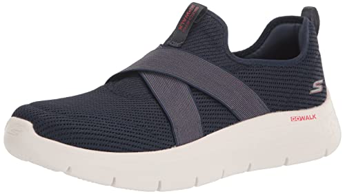 Preisvergleich Produktbild Skechers Damen Go Walk Flex Lilly Sneaker, Marineblau / rot, 43 EU