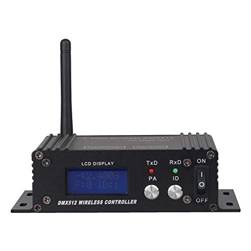 Croerma 512 Wireless Controller Empfänger Sender LCD Display Einstellbare Leistung für Disco DJ Stage Bar Light-EU Plug