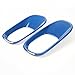 Pair ABS Rear Fog Lamp Light Cover Trim Frame Decor For Jeep Renegade 2015 2016 2017 (blue)