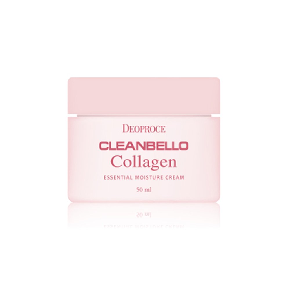 DeoproceCleanbello Collagen Essential Moisture Cream with Hydrolyzed Collagen, Essential Amino Acids, Deep Sea Water Components 50G