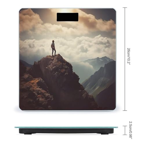 Báscula Digital de Baño con Capacidad 400 lb y Display LCD miniatura 2
