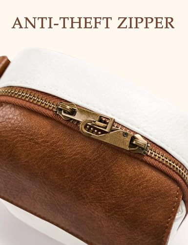 Image of Yarnic Small Crossbody Bag, Vegan Leather Cell Phone Purse for Women, Vintage Wallet Bag with Card Slots