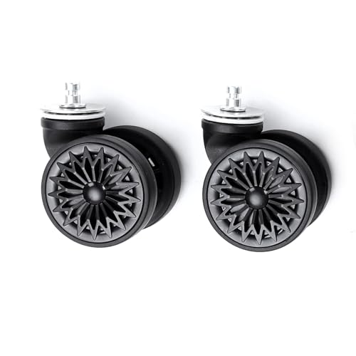 Caster Wheels Locking Stem Casters, Backpack Casters Swivel Casters Set of 2 Heavy Duty Castors