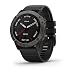 Produktbild Garmin Fenix 6X  Saphirblau DLC mit schwarzem Armband (erneuert)