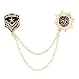  iiniim Femme Homme Broches Pins Cristal Alliage Vintage Clips Cardigan Gilet Broches Mariage Blazer Chemise Collier Chaîne Insigne Costume Accessoire Bijoux Angleterre Or 18cm/7.0\