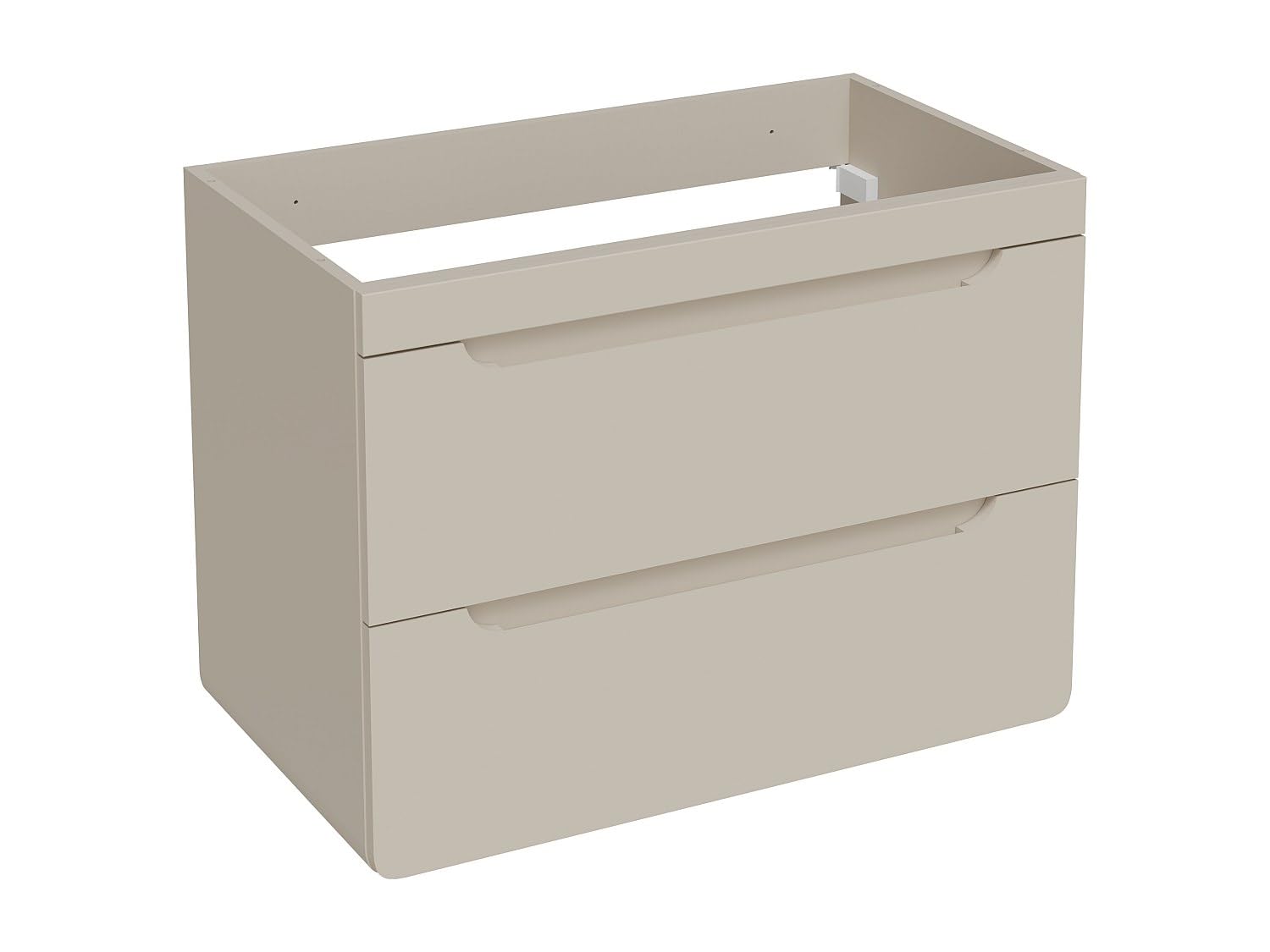 Vente-unique - Meuble sous Vasque Suspendu Coloris Beige – 80 cm – Aruba